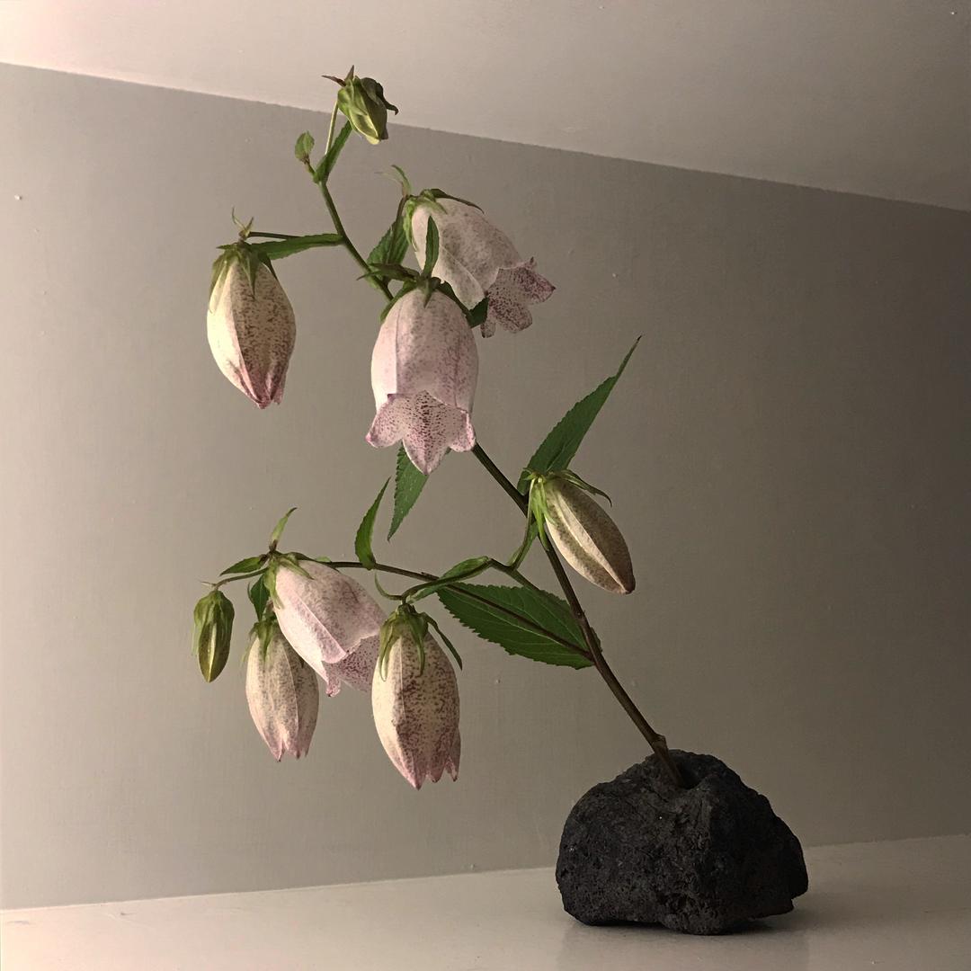 Volcanic Stone Glass Cylinder Vase