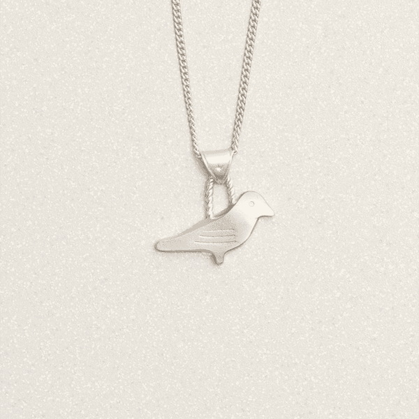 피피 스태츄 목걸이 실버