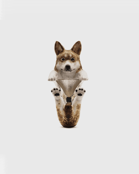 WELSH CORGI PEMBROKE FINE RING / ENAMELLED