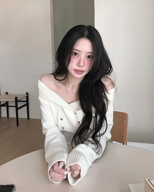 [ 여친룩💭 ] 필리프 투 버튼 오프숄더 NT