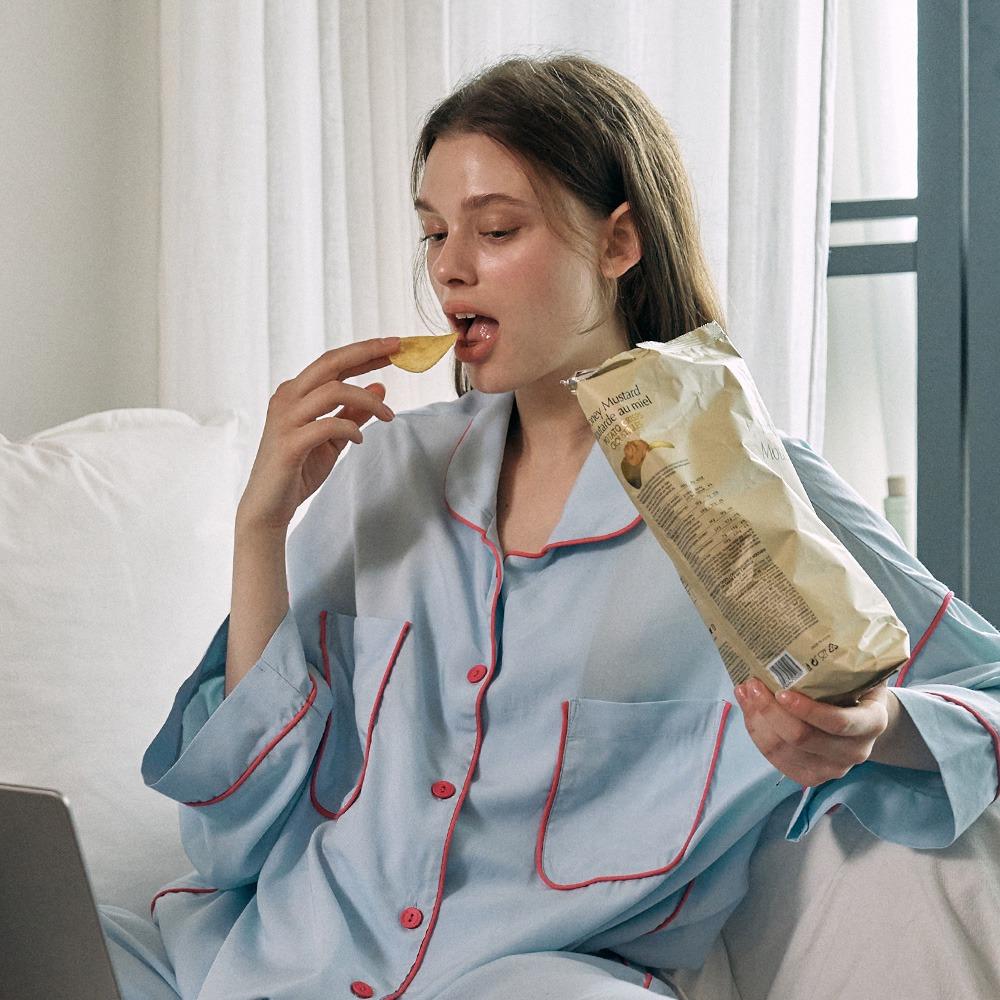 트로니2 긴팔 페어 스카이 (40수)