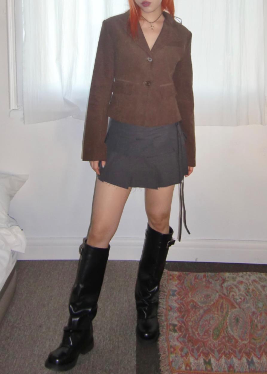 Double Pleats Mini Skirt 더블 플리츠 미니 스커트