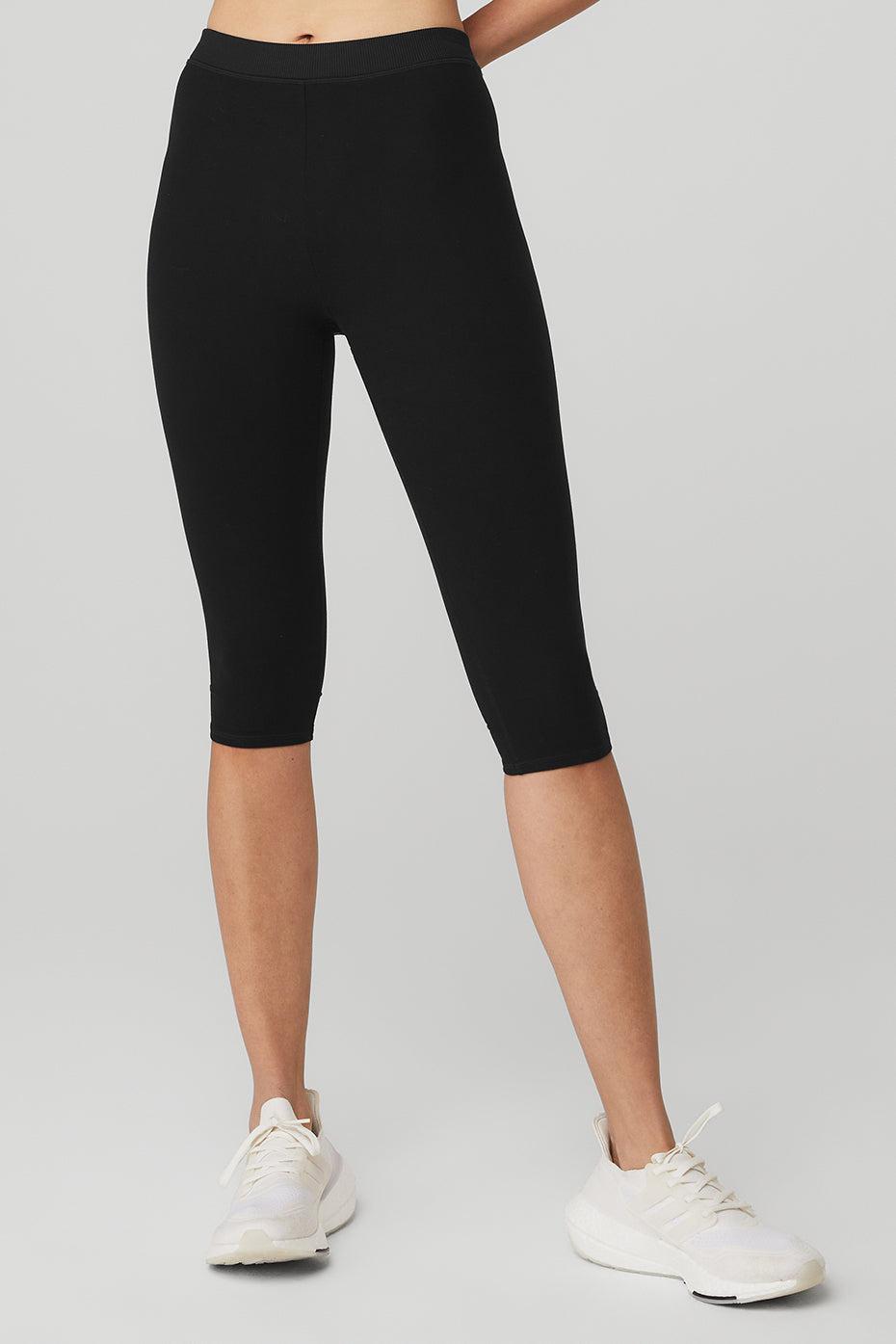 Alosoft High-Waist Iconic 90's Capri - Black - Black / XXS