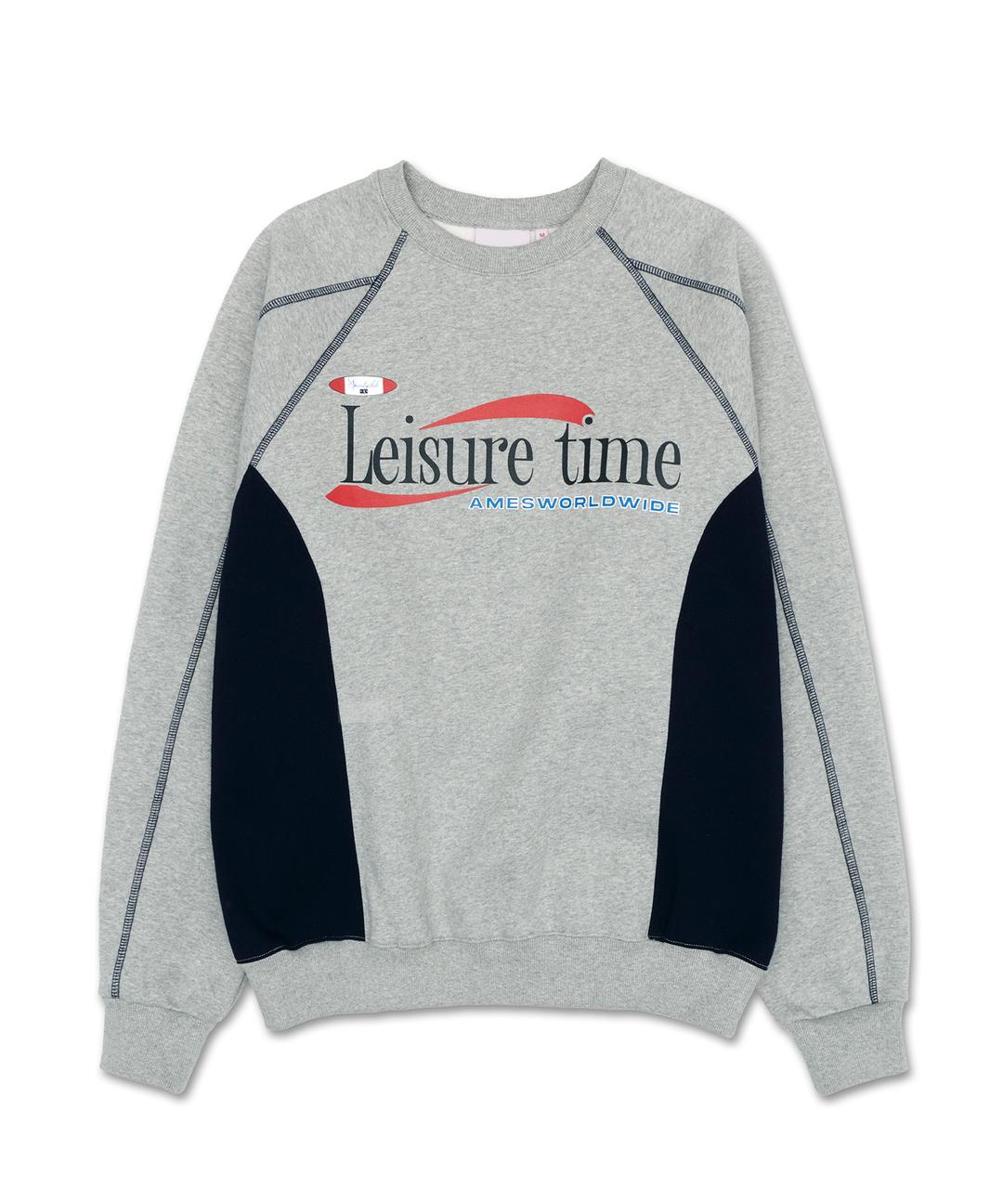LEISURE TIME LOGO SWEATSHIRT GREY