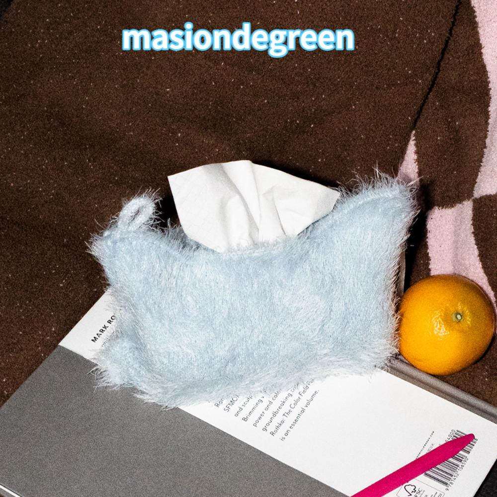 보들보들 모헤어 각티슈 커버 티슈 케이스 파우치 귀여운 내방 꾸미기 키치한 인테리어 소품