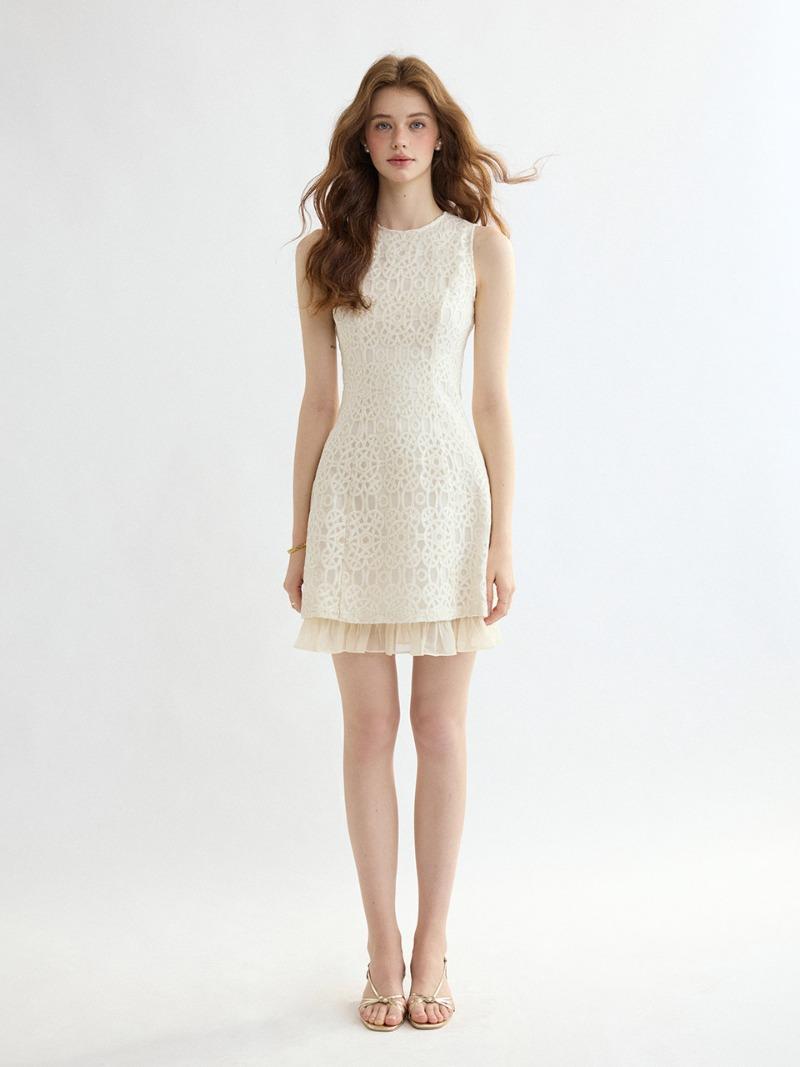 루체 슬리브리스 미니원피스