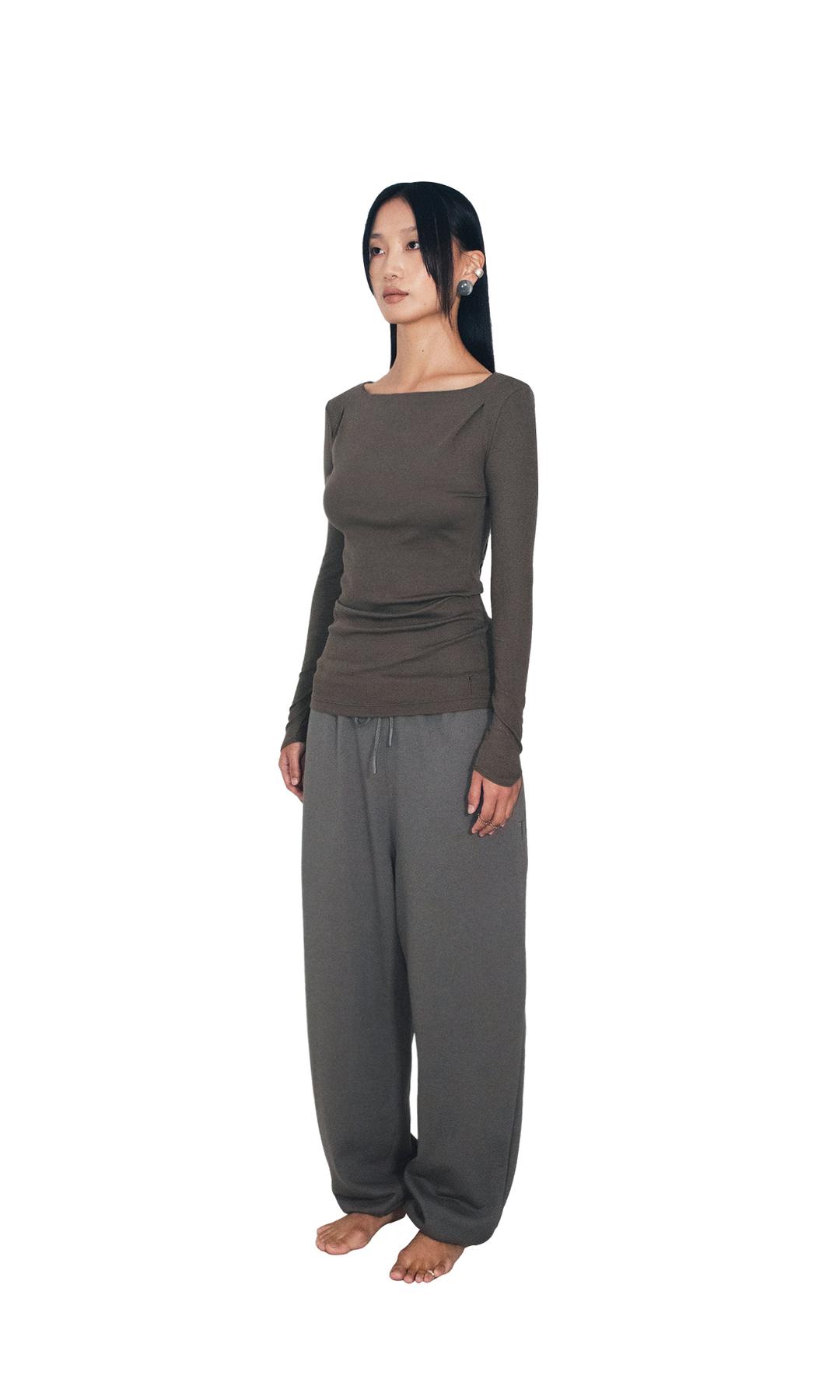Contour squared top | Mossy wood