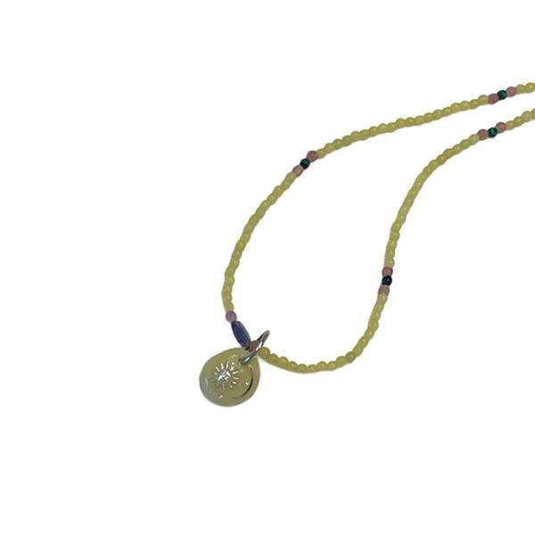 [viviflo] signiture green necklace / 비비플로 시그니처목걸이_옐로우