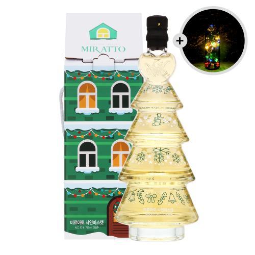 술마켓 미르아토 크리스마스트리와인 샤인머스캣 12도 745ml LED 코르크전구증정