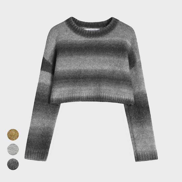 Wool Gradation Crop Knit - 5COL
