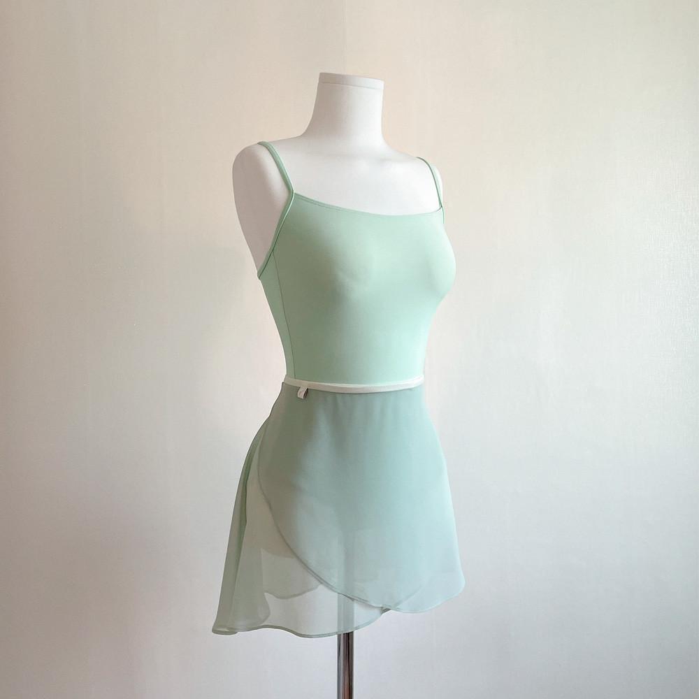 [그린릴리] 오브핏 숏기장 성인발레 쉬폰 발레스커트