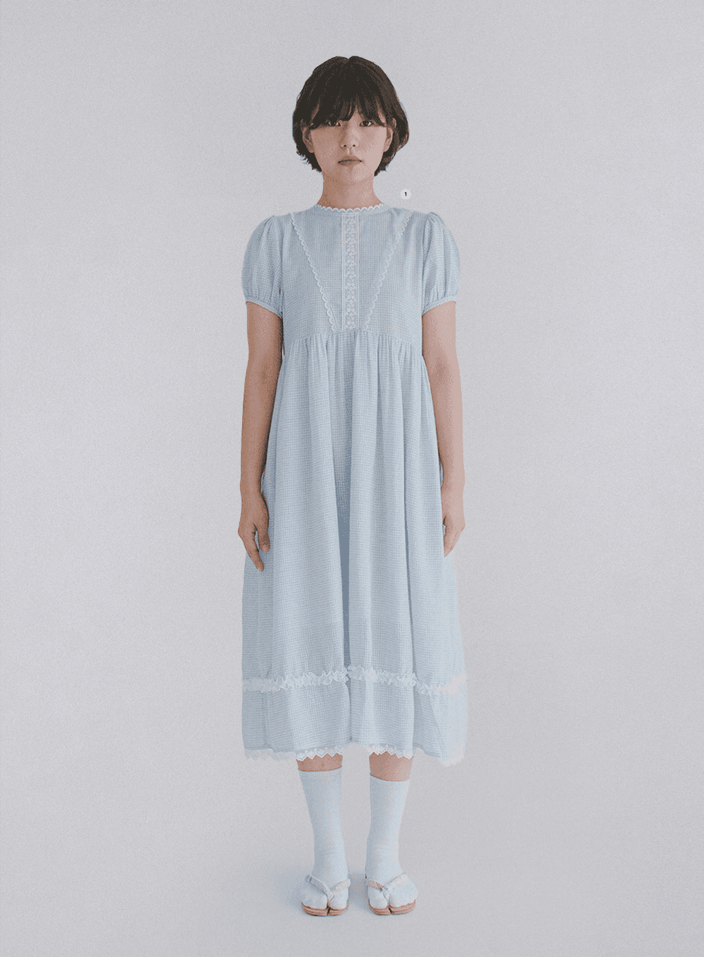 Balloon Check Dress