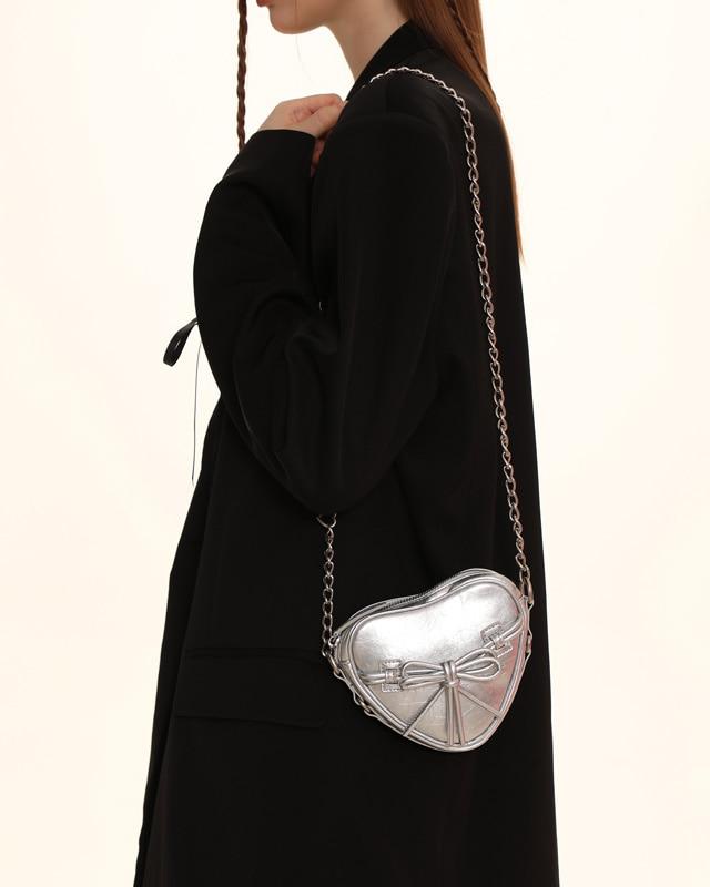 MOROMORO2 LOVE 체인 미니 크로스백 (2 컬러)