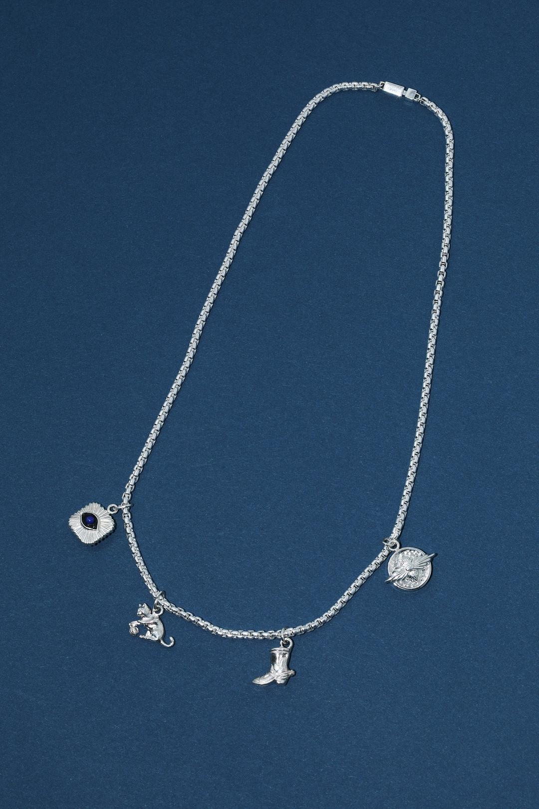 MOTIF NECKLACE SILVER - Silver / ONE