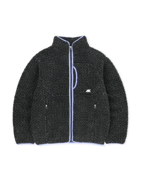 Kumo Sherpa Fleece Jacket Heather Charcoal
