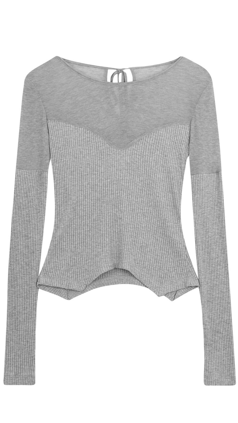 코튼.모달.텐셀) sheer jersey top-6 colors