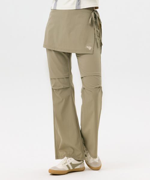 골라(GOLA)  W ATHLETIC COVER-UP BOOTS CUT LEGGINGS [KHAKI] - 사이즈 & 후기 | 무신사