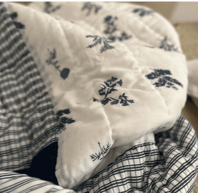 navy merry gold quilt 이불(2차)