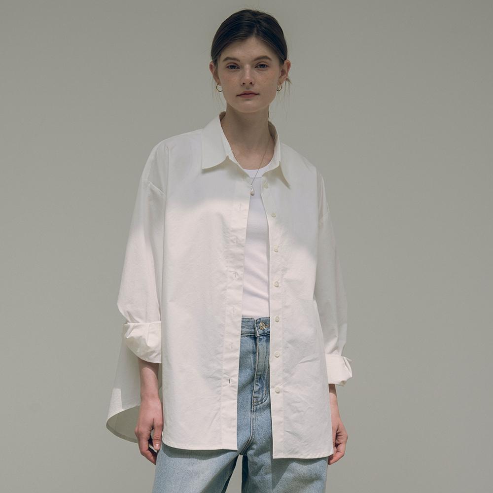 SITP5143 오버핏 노블 셔츠_Ivory