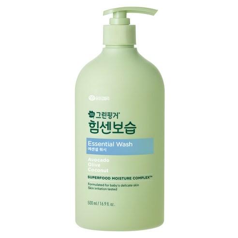 그린핑거 힘센보습 에센셜 바디워시, 500ml, 1개