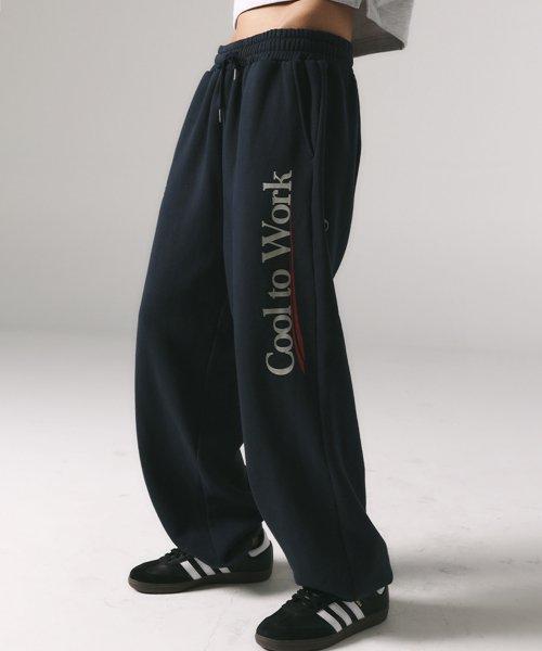 프렌다(PRENDA)  COOL TO WORK JOGGER PANTS NAVY - 사이즈 & 후기 | 무신사
