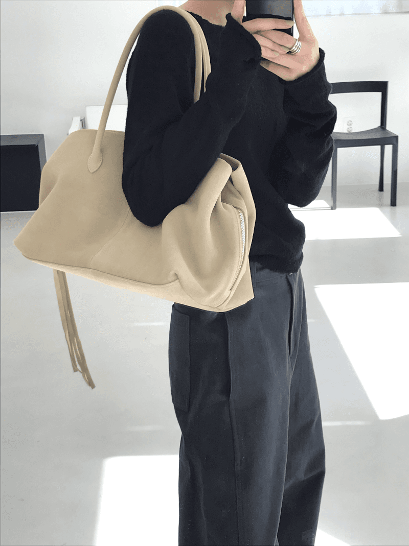 suede shoulder bag