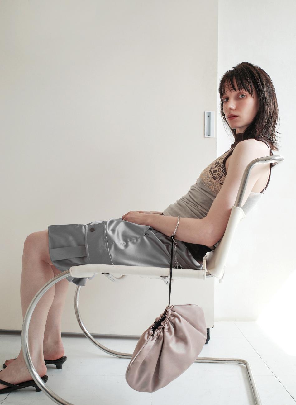 bangle pouch bag (beige)