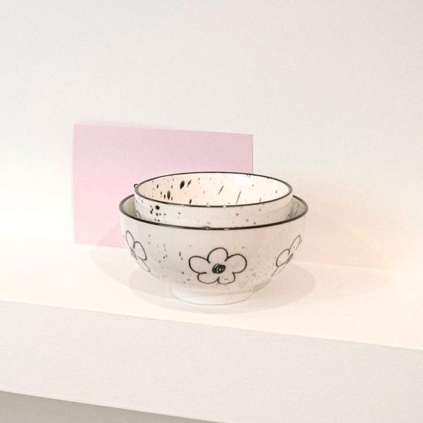 flower rice&soup bowl