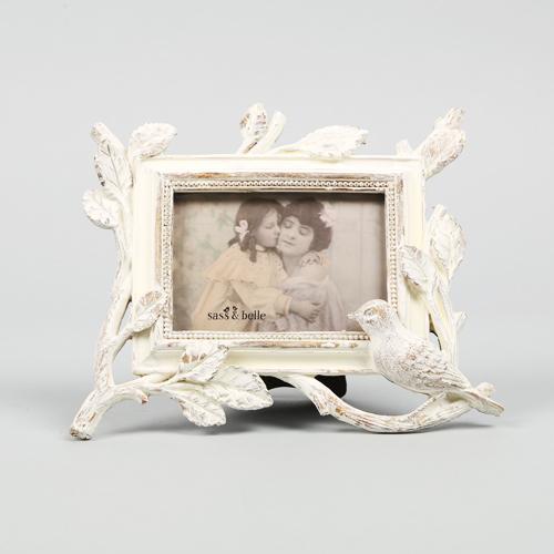 [사스&벨]  나뭇가지 빈티지 작은새 액자