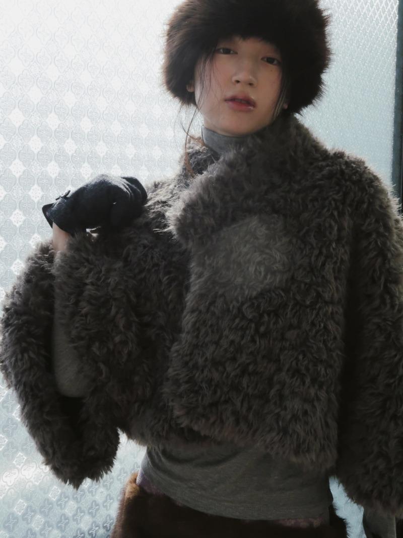 [ 마 로 ] 케이프 - ash charcoal