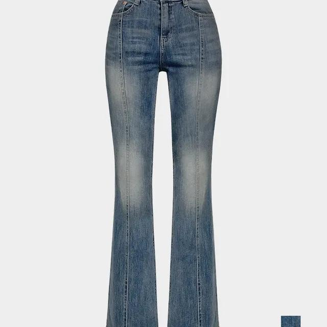 [3천장판매🥀] 채드 프론트 라인 미드라이즈 부츠컷 데님 팬츠 CHAD FRONT LINE MID RISE BOOTCUT DENIM PANTS