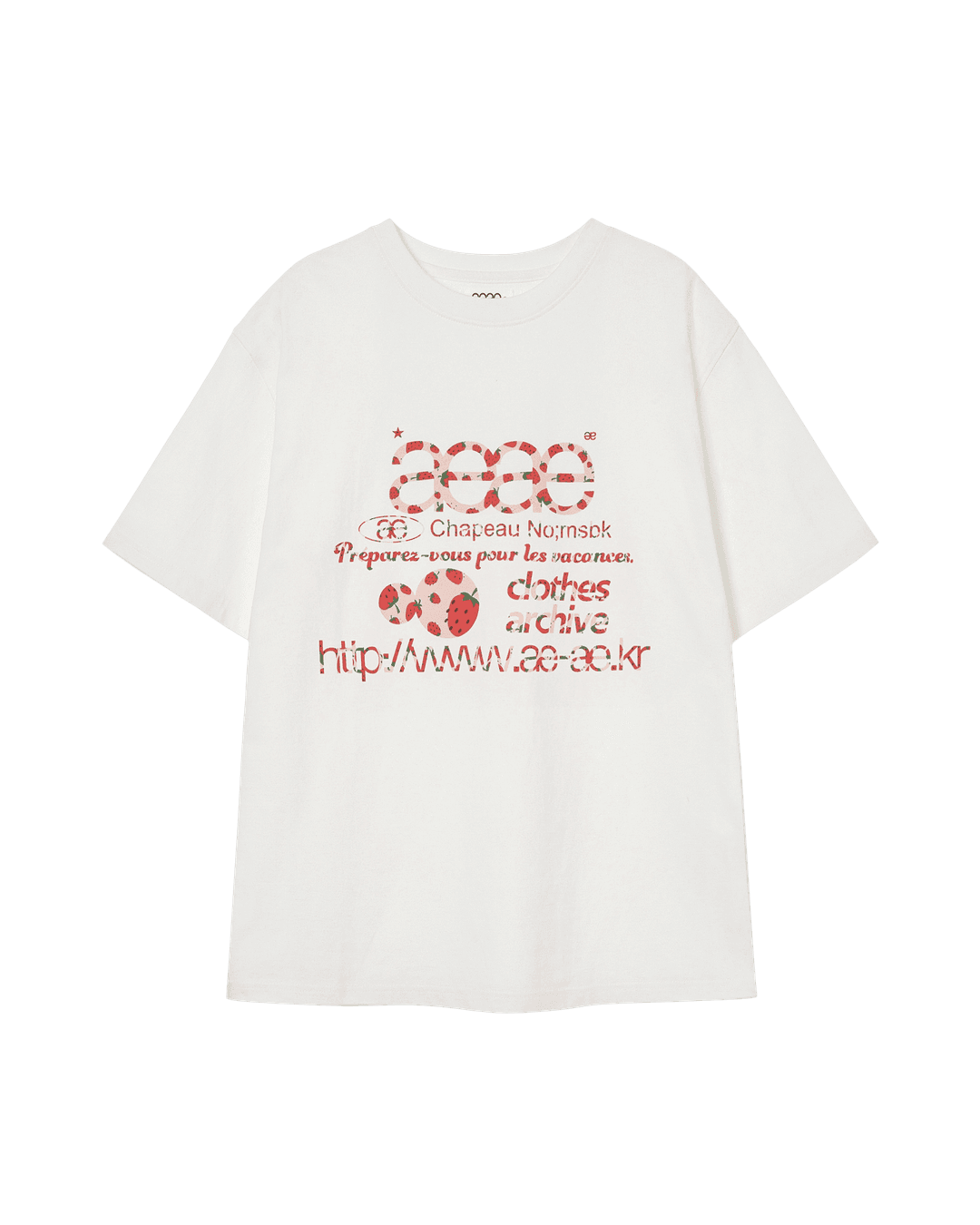 [4/11 예약발송] WEB LOGO T-SHIRTS [STRAWBERRY]