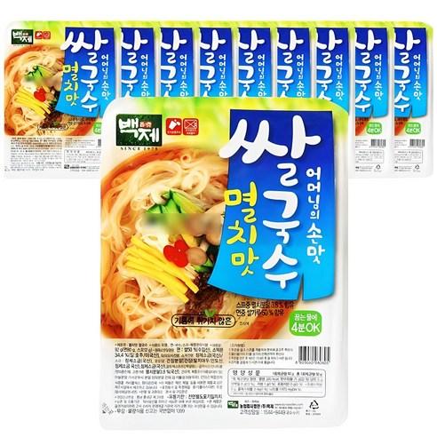 백제 멸치맛 쌀국수, 92g, 10개 - 쌀국수 | 쿠팡
