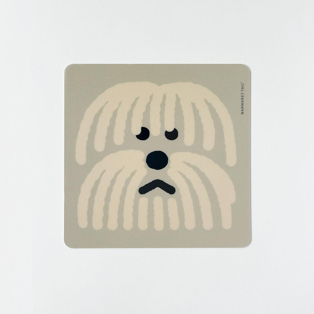 FLUFFY DOG MOUSE PAD - BEIGE