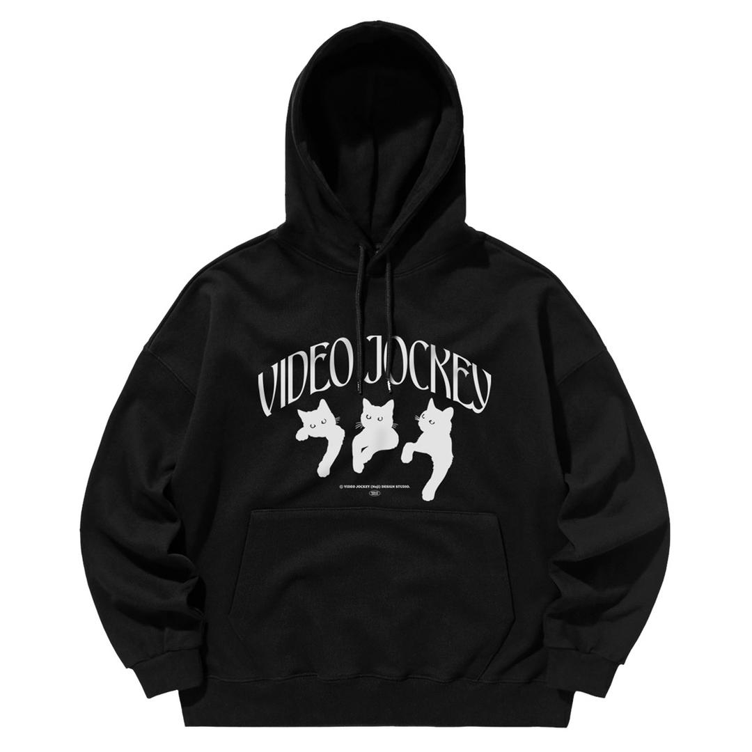 NYANG NYANG NYANG HOODIE [BLACK]
