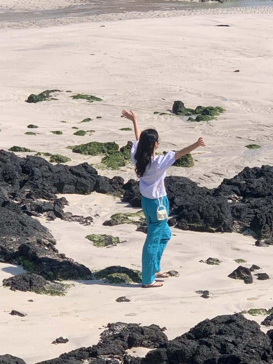 leaf banding pants / 김녕 블루