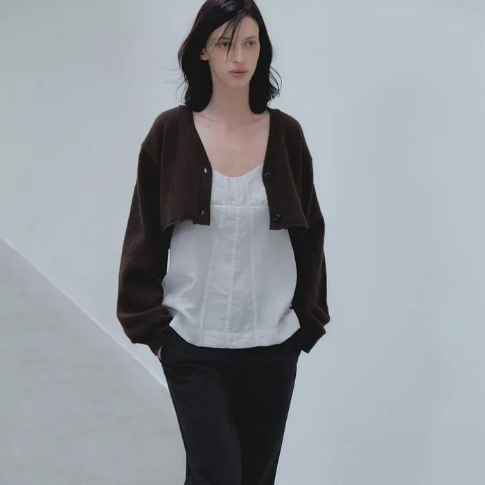 Gleam Cami Blouse_Light gray