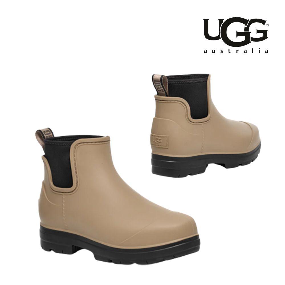 어그 UGG 여성용 드롭랫 방수 장화 레인 부츠 베이지