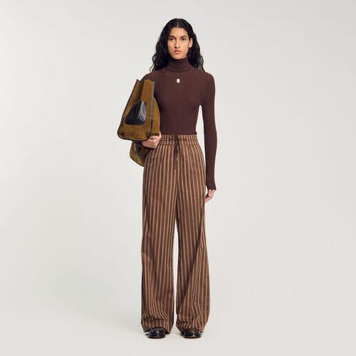 Pantalon à rayures | Sandro FR