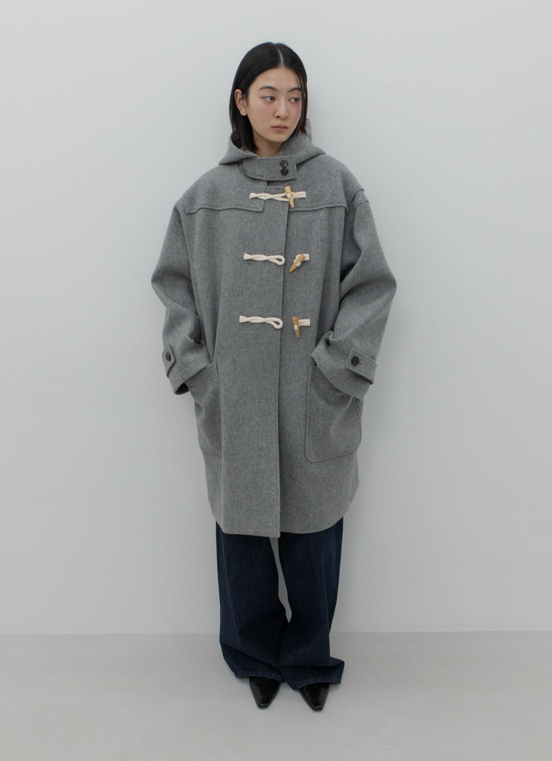25FW LONG DUFFLE COAT / GREY