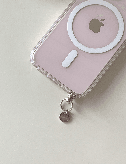[handmade] magsafe logo pendant clear jelly hard case