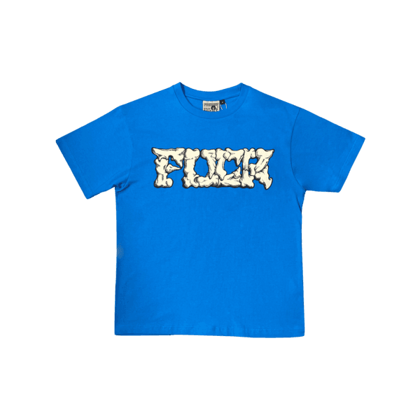 SKULL T SHRIT (BLUE)