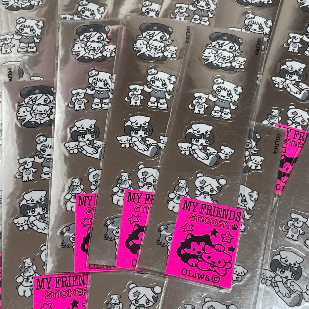 [ Oliwa ] MY FRIENDS sticker ( 2장 세트 )