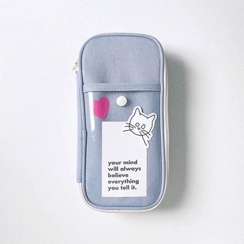 클리어 포켓 펜슬 파우치_JUNE