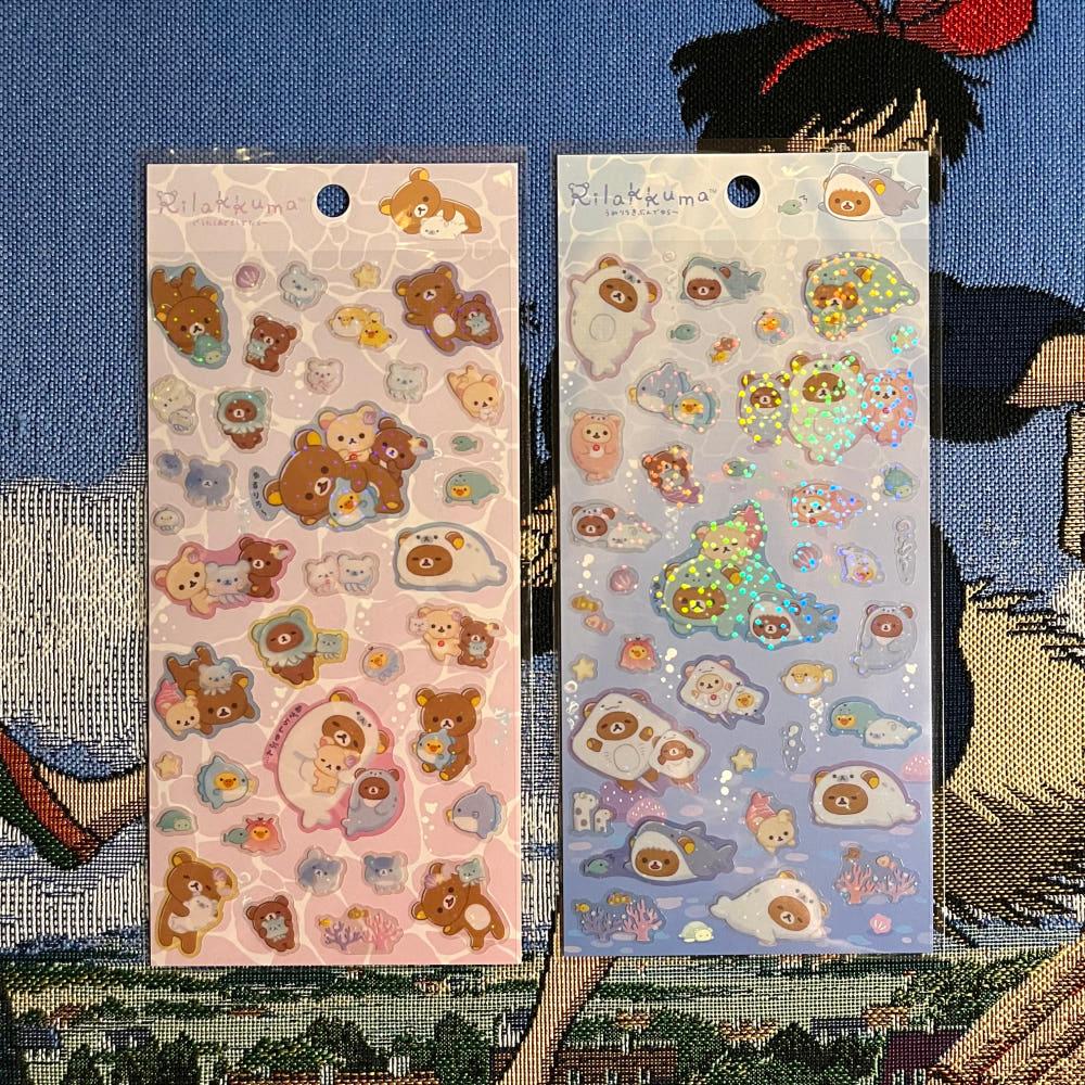 산엑스 리락쿠마 바다 시리즈 스티커