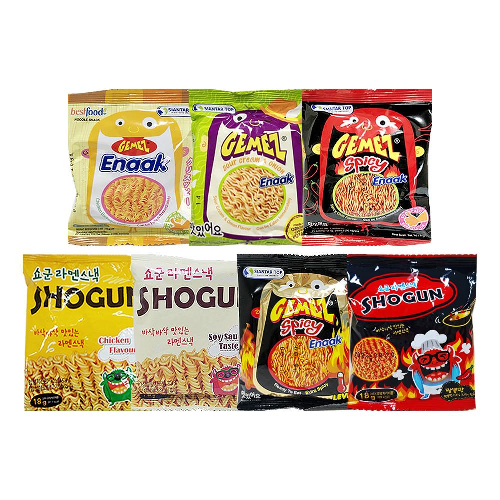 게메즈 에낙 라면과자 x30개 치킨바베큐 샤워크림 스파이시 라멘스낵 쇼군