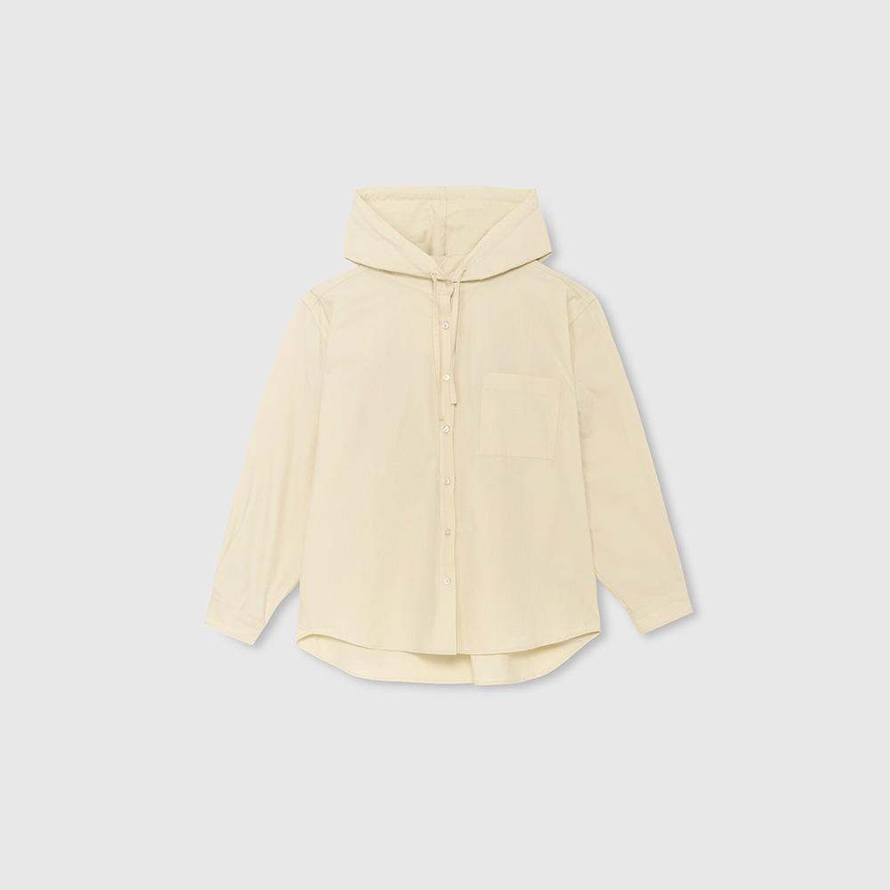 PASTEL HOODED SHIRT_YELLOW