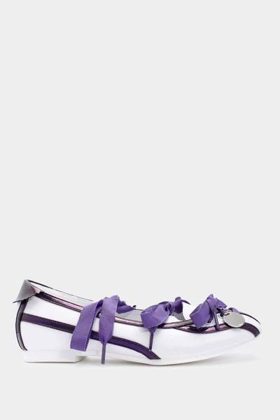 Play Ball Flats - Lavender / Ivory