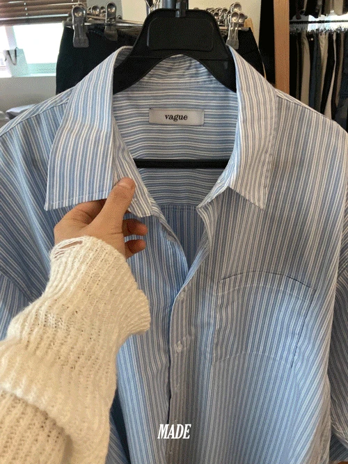 [MADE] [3차 리오더] Vague stripe shirt (sora)