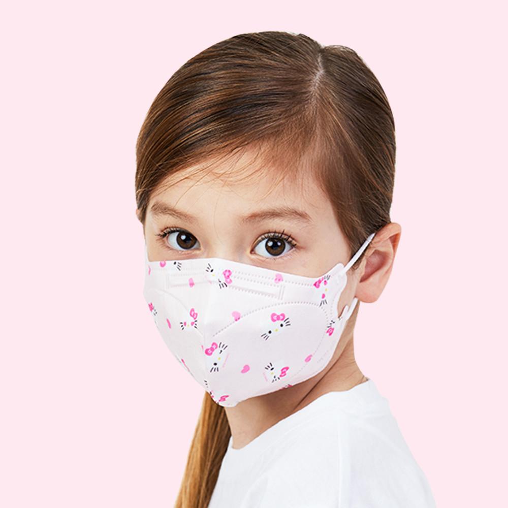 국산 어린숨엣지 산리오 패턴 컬러 캐릭터 새부리형 연예인 패션 마스크 30매 헬로키티